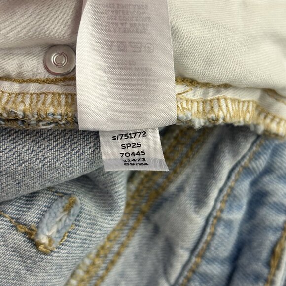 Ann Taylor LOFT 33/16 Flip Cuff High Rise Wide Leg Curvy Jeans Light Wash NWT - Picture 8 of 16